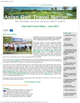 Asian Golf Nation - June 2013