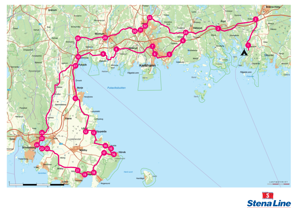 SÖLVESBORG I PÓŁWYSEP LISTERLANDET 128 Km (W Obie Strony)