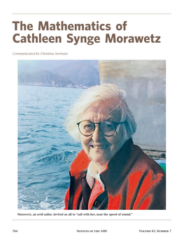 The Mathematics of Cathleen Synge Morawetz