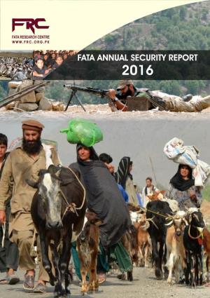 SECURITY REPORT 2016 FATA Annual Security Report 2016