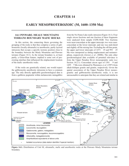 Chapter 14 Early Mesoproterozoic (M1 1600