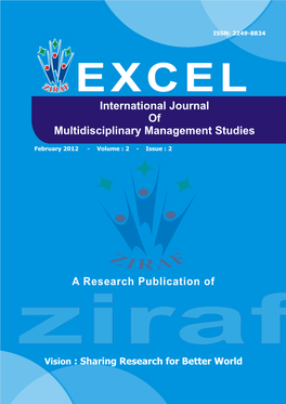 EXCEL International Journal of Multidisciplinary Management Studies