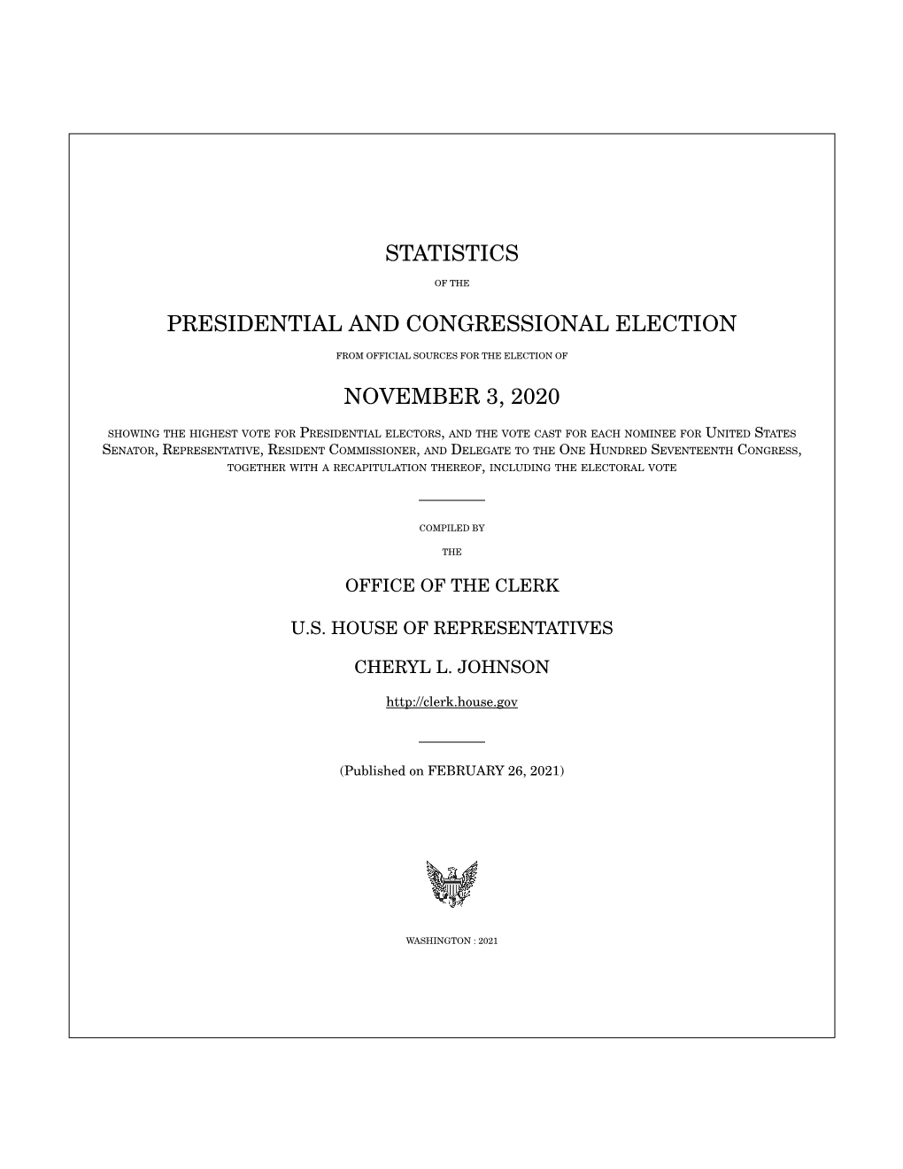 Presidential and Congressional Election