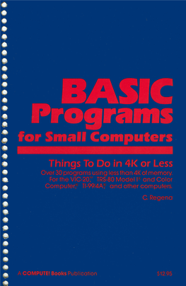 BASIC Programs for Small Computers.Pdf