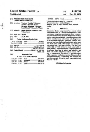 United States Patent (19) 11) 4,131,743 Yoshida Et Al