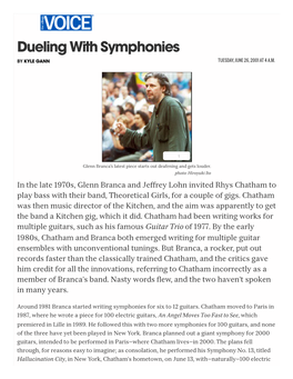 Dueling with Symphonies by KYLE GANN TUESDAY, JUNE 26, 2001 at 4 A.M