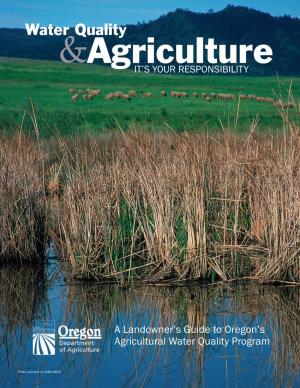 Water Quality & Agriculture: It's Your Responsibility