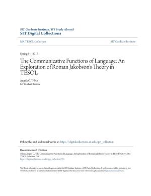 The Communicative Functions of Language