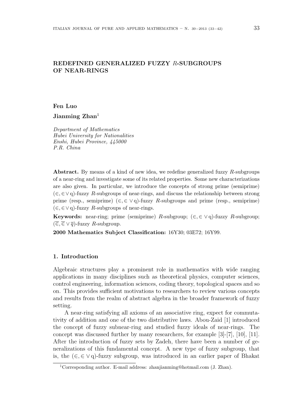 Redefined Generalized Fuzzy R-Subgroups of Near-Rings