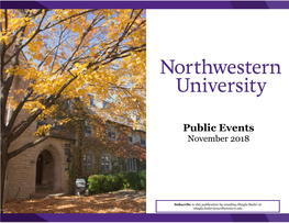 Public Events November 2018
