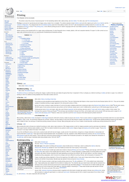 Printing from Wikipedia, the Free Encyclopedia