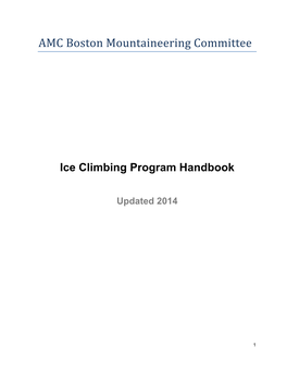 AMC Boston Mountaineering Committee