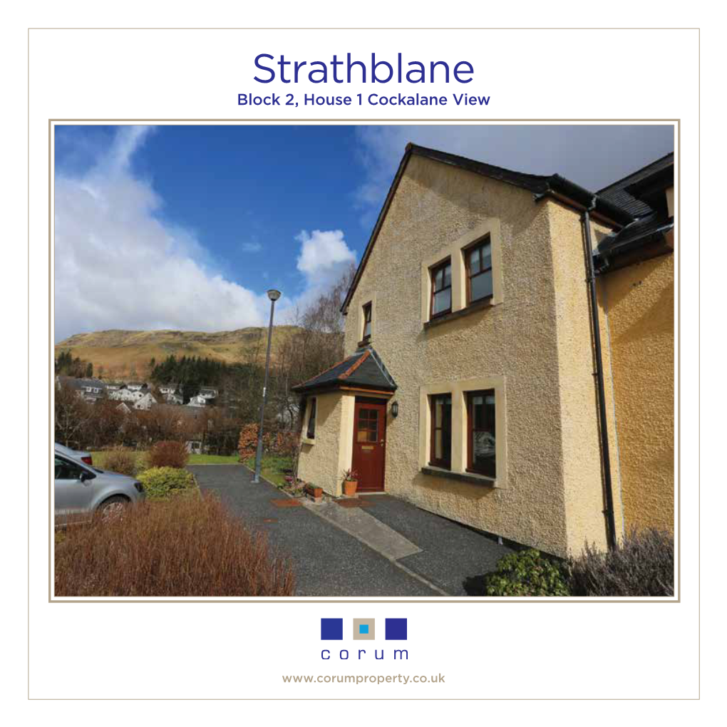 Strathblane Block 2, House 1 Cockalane View