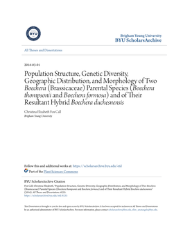 Population Structure, Genetic Diversity
