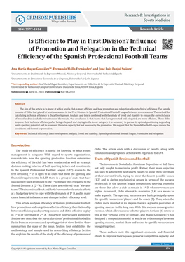 Influence Promotion and Relegation in the Technical