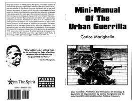 Mini-Manual of the Urban Guerilla