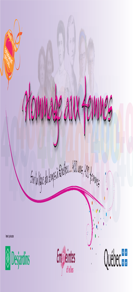 Hommage Aux Femmes Sur La Ligne Du Temps 400 Ans 400 Femmes