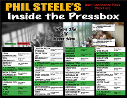 Phil Steele's Inside the Pressbox