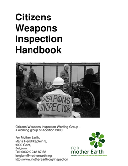 Citizens Weapons Inspection Handbook