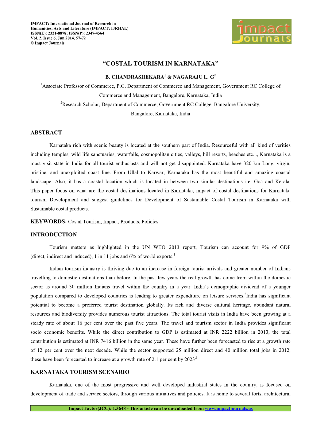 9. Humanities-Costal Tourism in Karnataka-Nagaraju