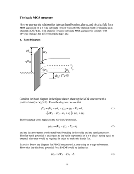 The Basic MOS Structure Qφ Qχ Qφ