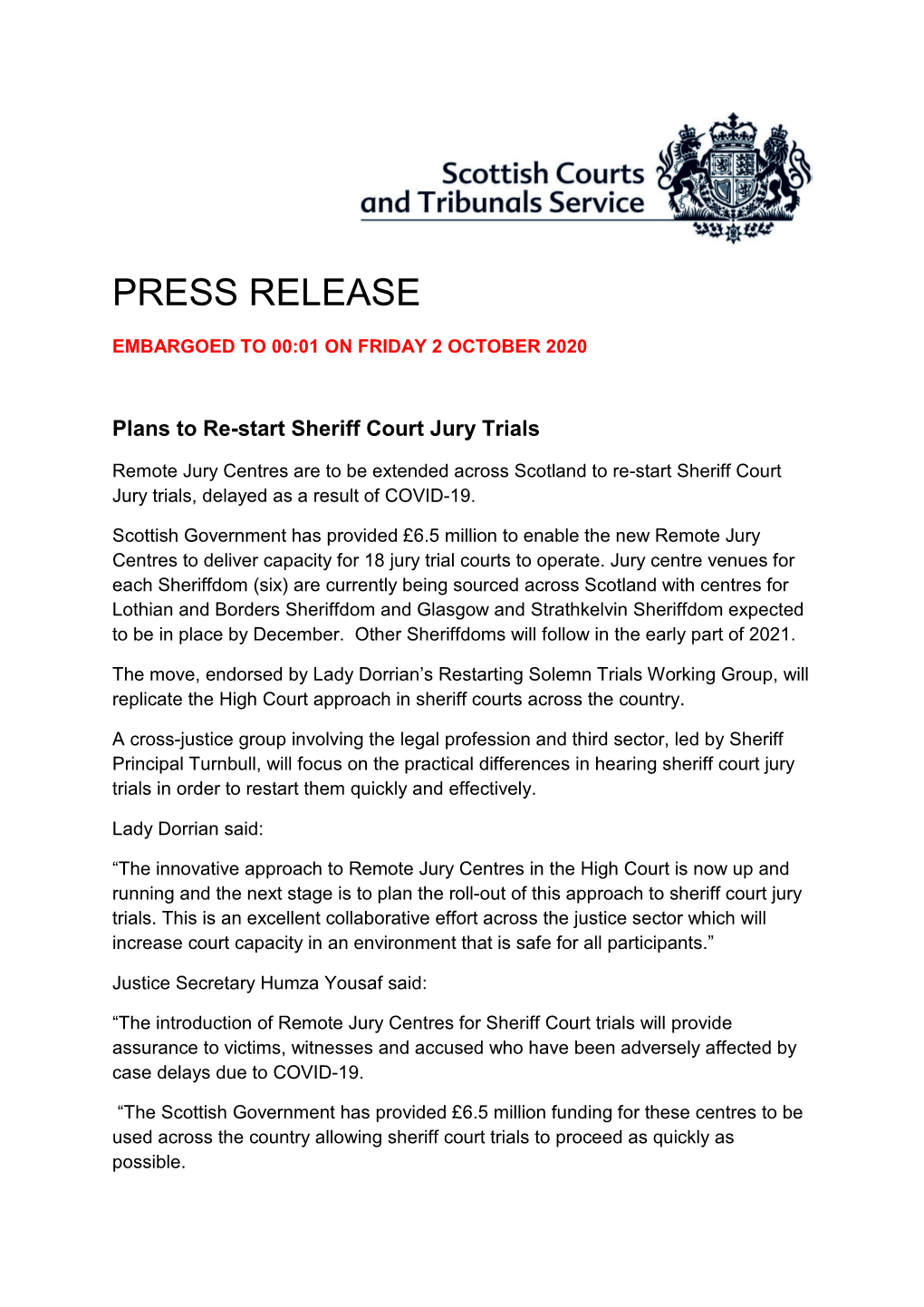 Press Release