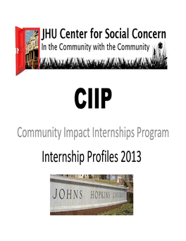 Internship Profiles 2013