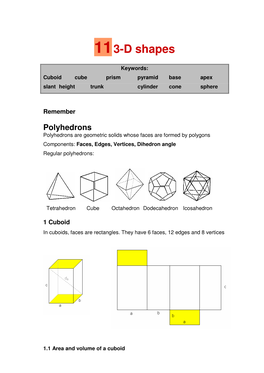 113-D Shapes