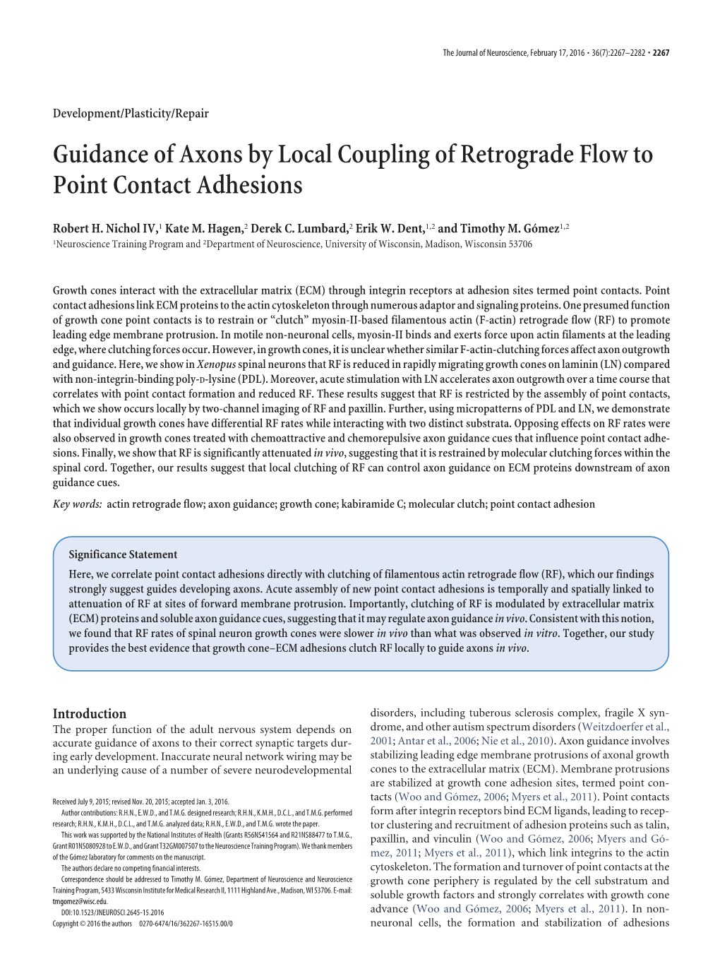 Guidance of Axons by Local Coupling of Retrograde Flow to Point Contact Adhesions