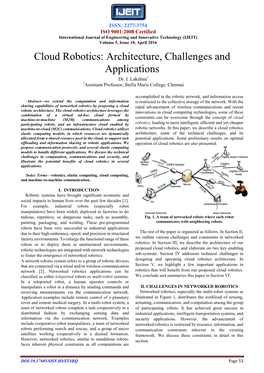 Cloud Robotics: Architecture, Challenges and Applications Dr