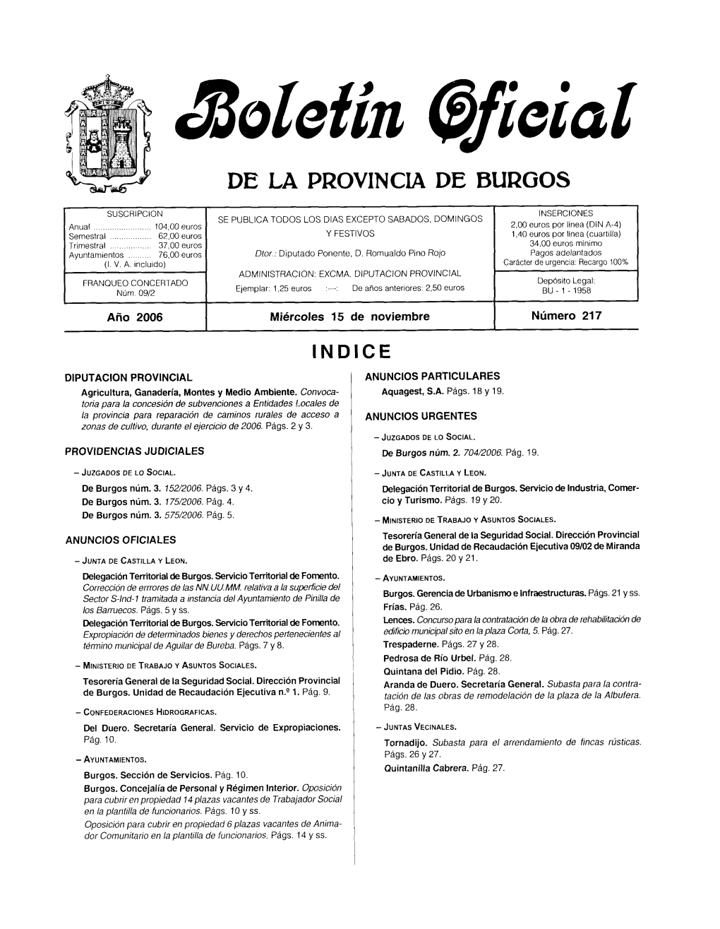 Boletín BOPBUR