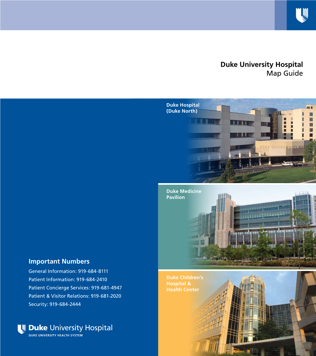 Duke University Hospital Map Guide DocsLib   Duke University Hospital Map Guide 