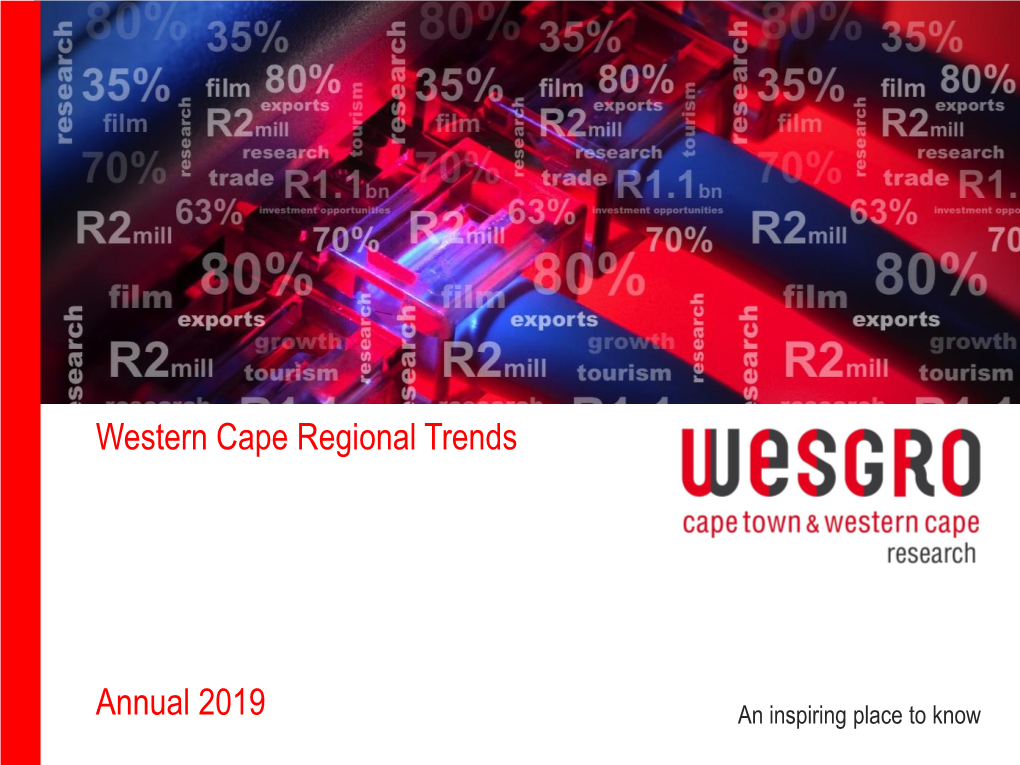 Western Cape Regional Trends Annual 2019