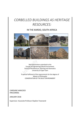 Corbelled Buildings As Heritage Resources