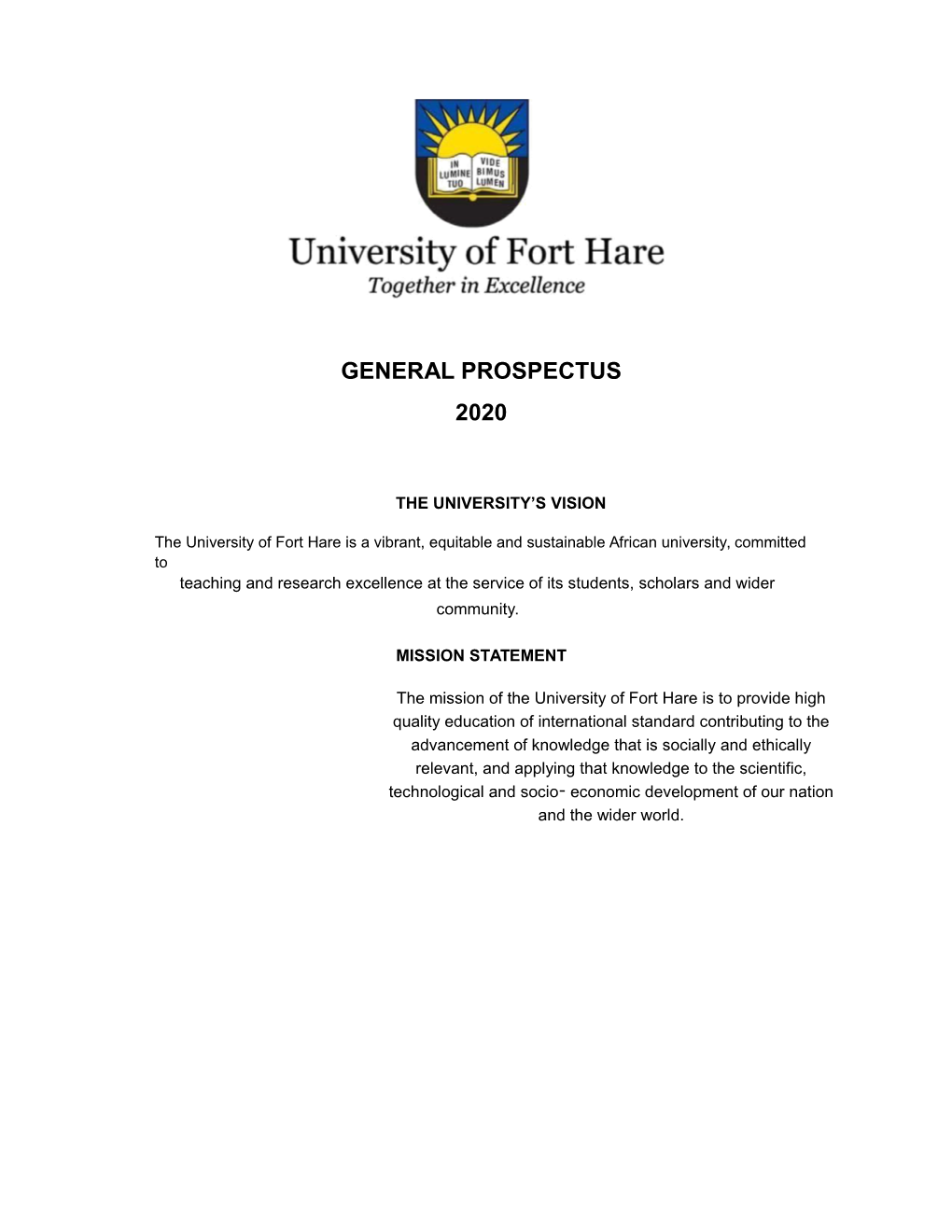To View UFH Prospectus.PDF