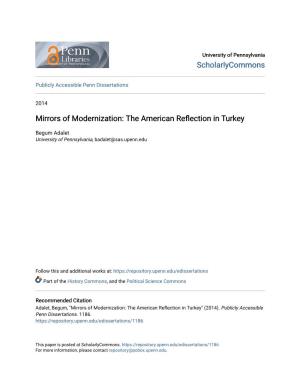 Mirrors of Modernization: the American Reflection in Turkey