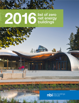 2016List of Zero Net Energy Buildings