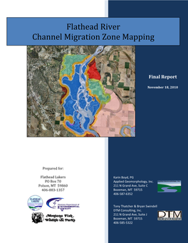 2010 Flathead River Channel Migration Zone Report
