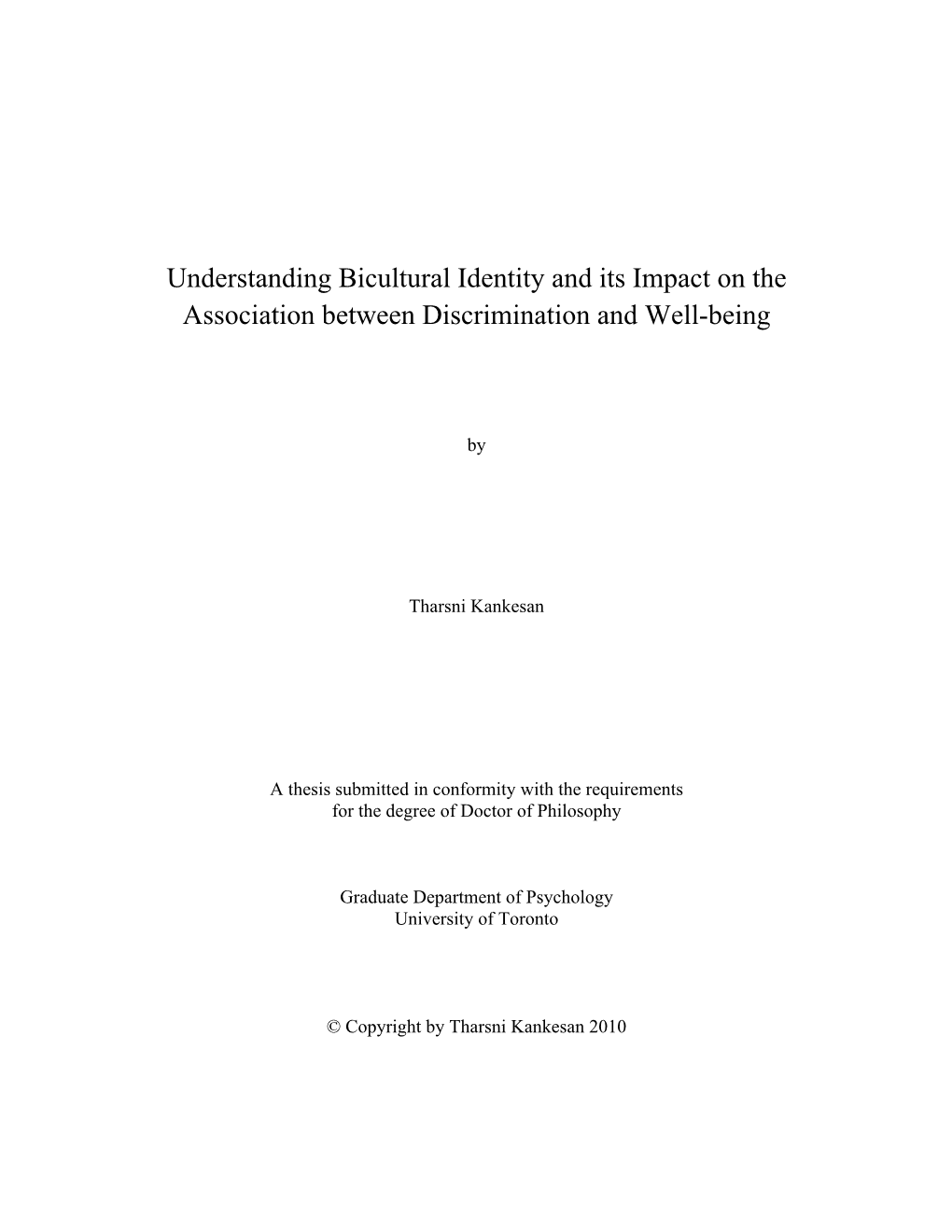 Understanding Bicultural Identity and Its Impact on the Association Between Discrimination and Well-Being