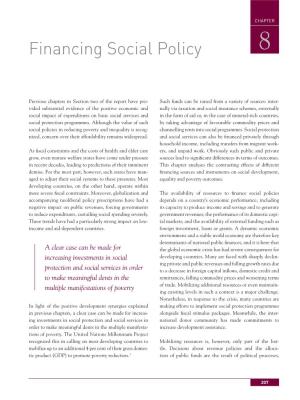 Financing Social Policy 8