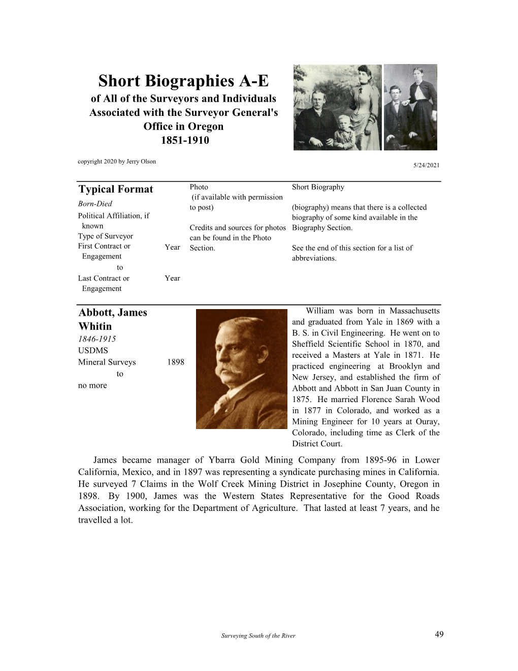 Short Biographies