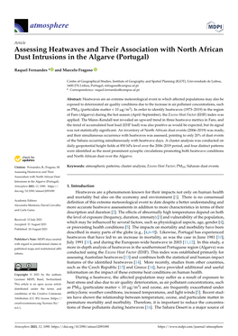 Assessing Heatwaves and Their Association with North African Dust Intrusions in the Algarve (Portugal)