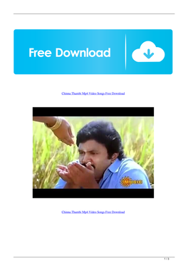 Chinna Thambi Mp4 Video Songs Free Download