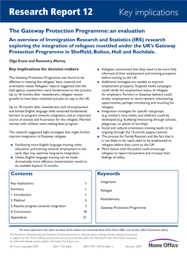 The Gateway Protection Programme