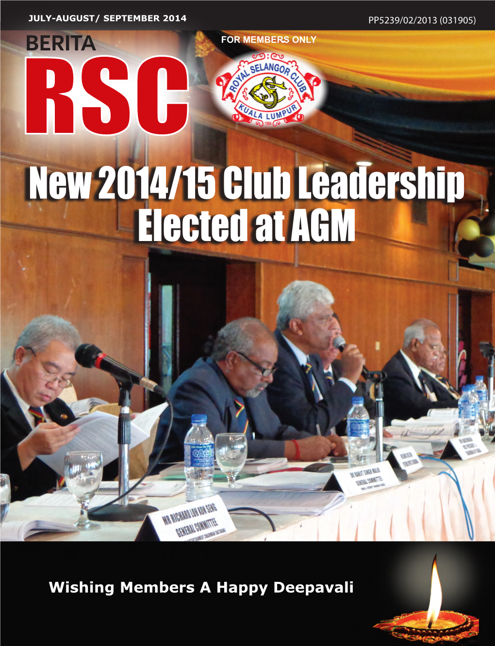 New 2014/15 Club Leadership Elected at AGM