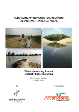 Water Harvesting Project District Phagi, Rajasthan