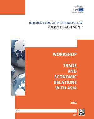 Workshop: Trade and Economic Relations with Asia