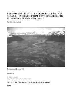 Evidence from Peat Stratigraphy in Turnagain and Knik Arms