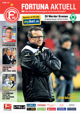 FORTUNA AKTUELL Das Offizielle Stadionmagazin Von Fortuna Düsseldorf