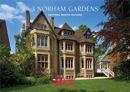 3 Norham Gardens CENTRAL NORTH OXFORD